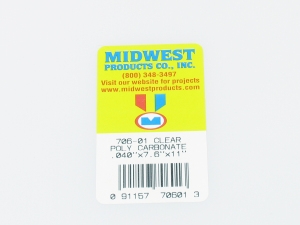 706-01 CLEAR POLYCARBONATE .040 (1.02mm)